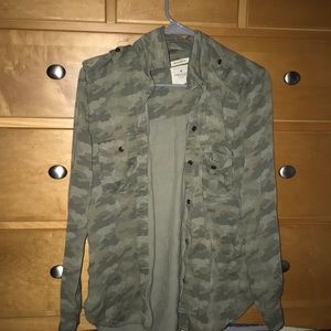 SOLD Camo button up